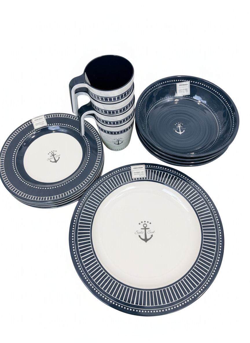 Marine Business Tableware Pack 16 pc - SAILOR SOUL