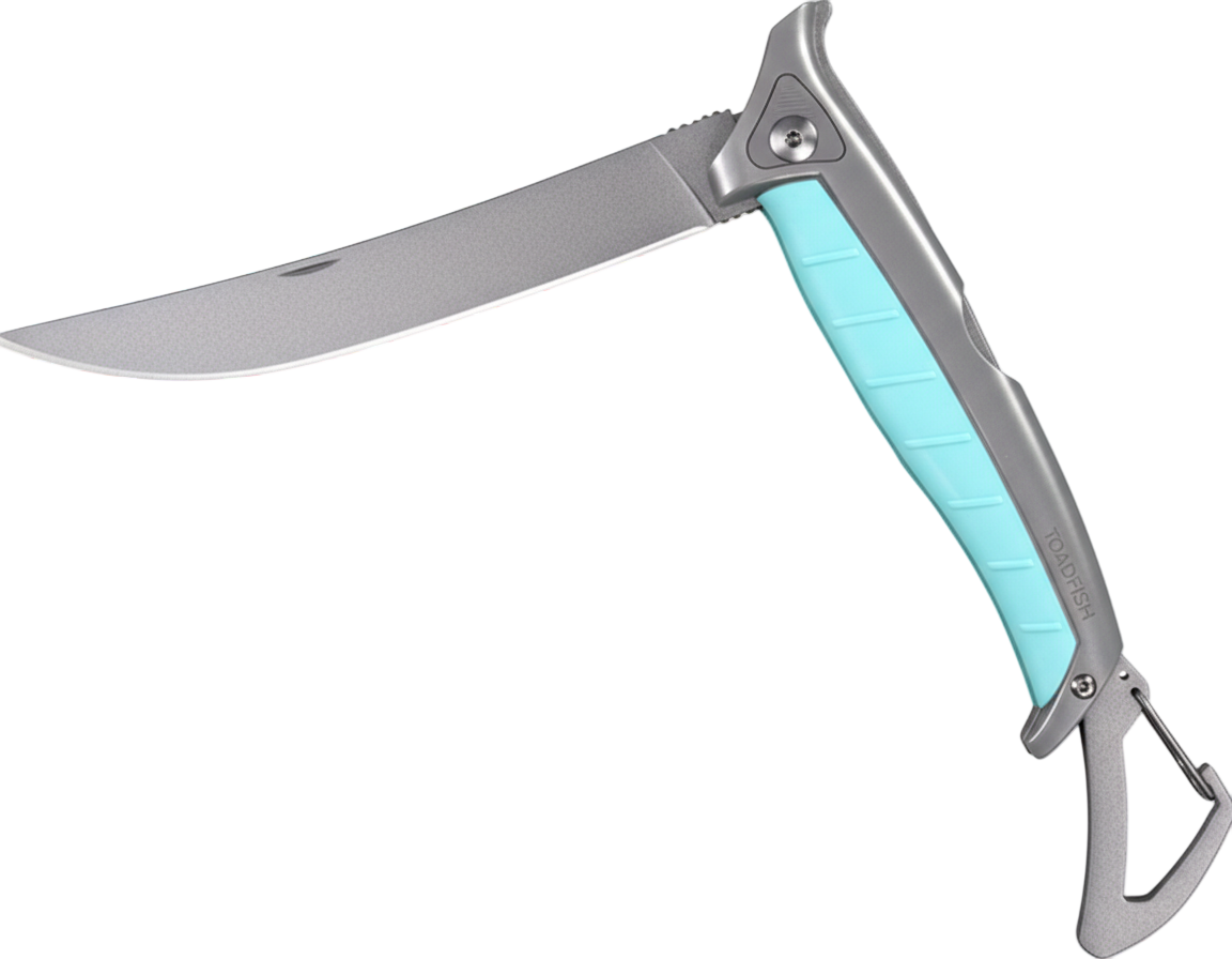Toadfish Stowaway Folding Fillet Knife w/Built-In Carabiner - 8.5"