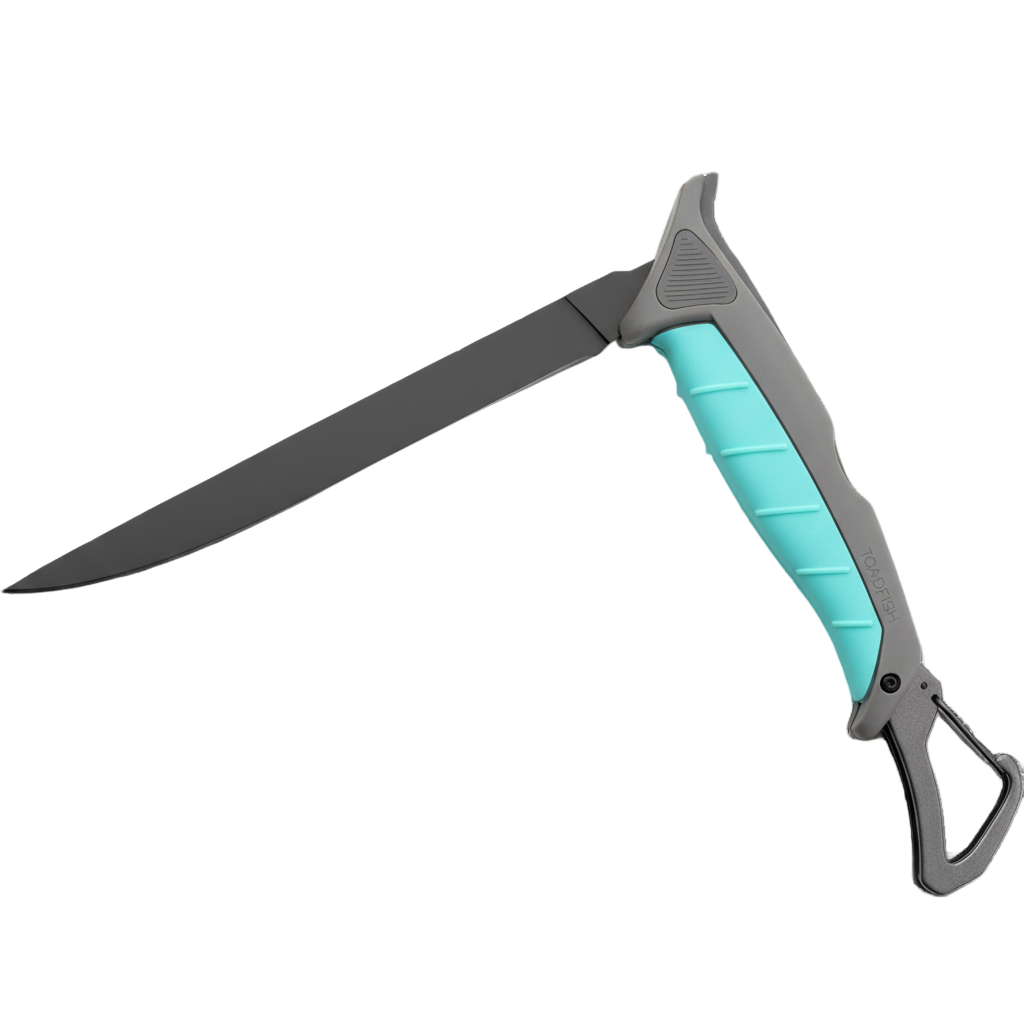 Toadfish Stowaway Folding Fillet Knife w/Built-In Carabiner - 7"