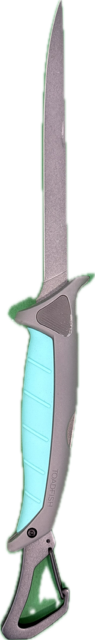 Toadfish Stowaway Folding Fillet Knife w/Built-In Carabiner - 7"