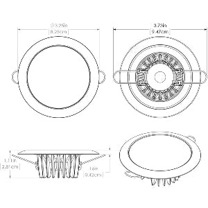 Lumitec Mirage Flush Mount Down Light Spectrum RGBW - Glass Bezel