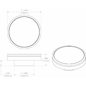 Lumitec Halo Flush Mount Down Light Spectrum RGBW - White Housing
