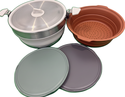 Detour Stainless Steel Collapsible Pot + Accessory Set