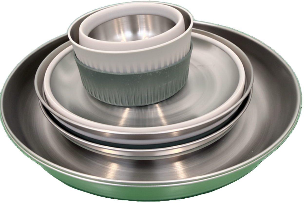 Detour Stainless Steel Collapsible One Pot Cooking Set