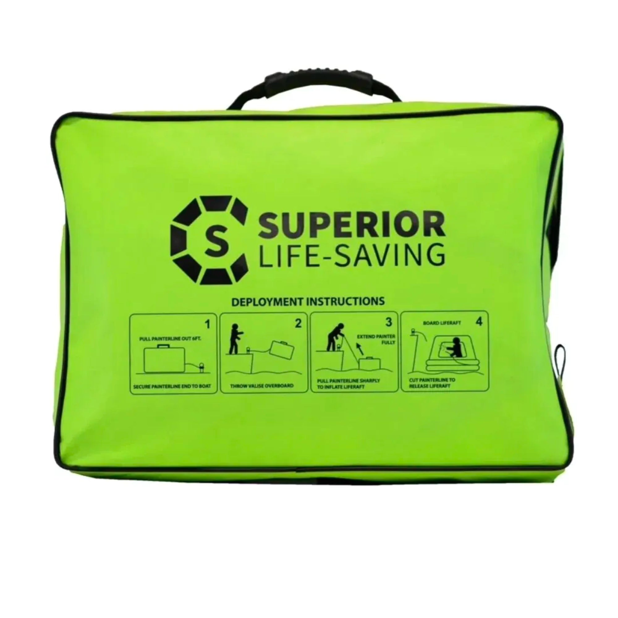 Superior Life Saving   HALO+4 Inflatable Liferaft + Canopy