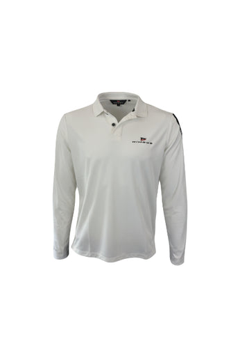 Nimbus Long Sleeve White Polo