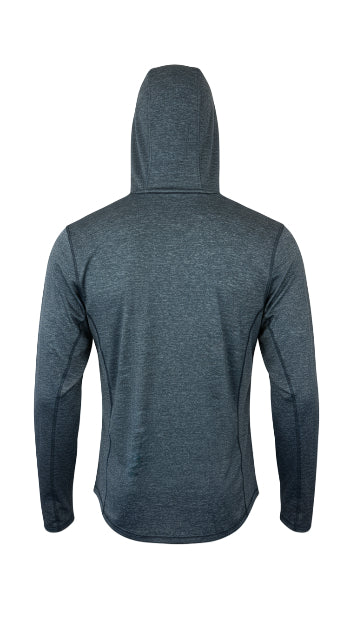 Suzuki Heather Blue Hooded Sun Shirt