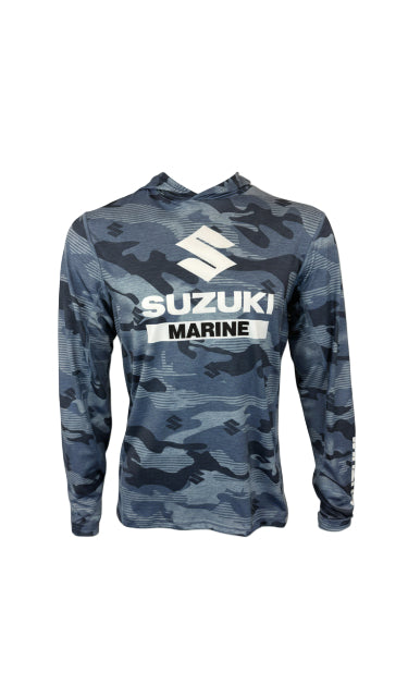 Suzuki Hooded Camo Sun Shirt