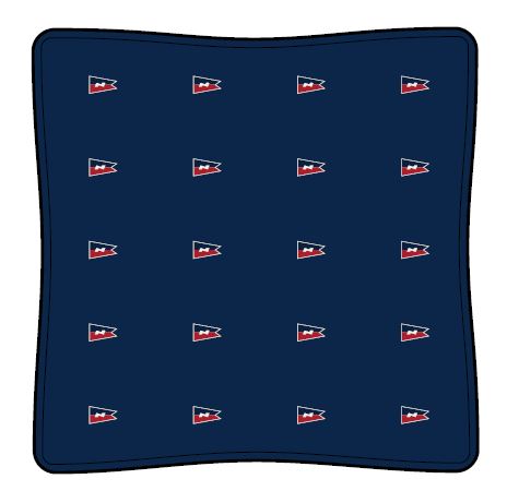 Pillow case canvas Nimbus blue